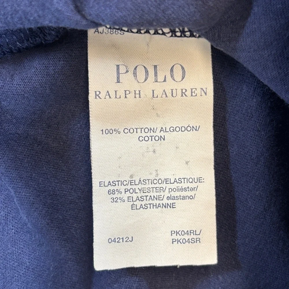 Polo Ralph Lauren Pajama Pants Mens Medium Navy Pony Print Knit Lounge PJs